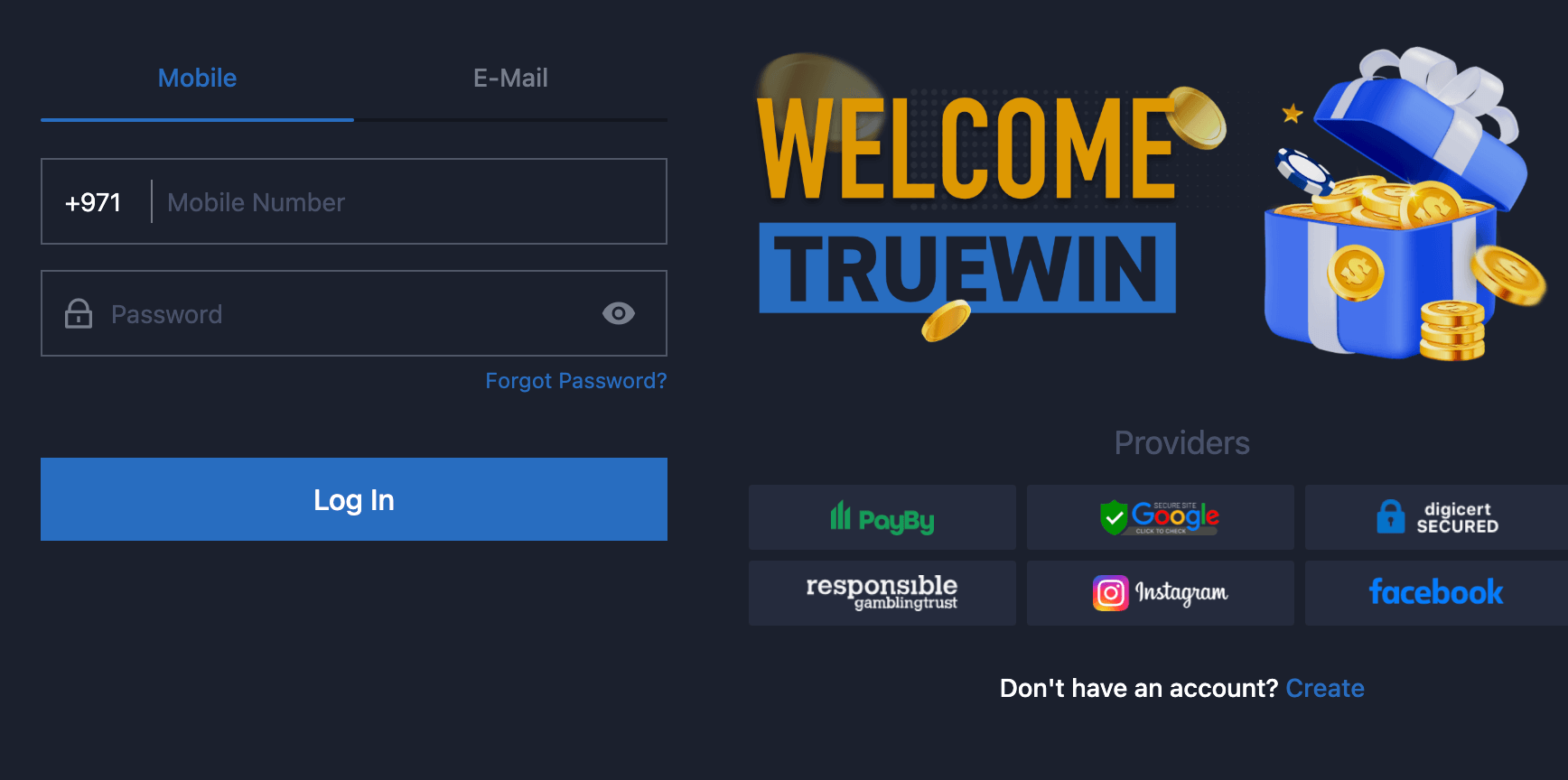 TrueWin login